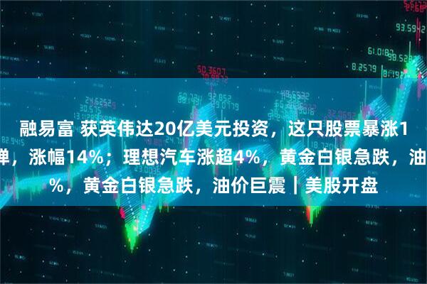 融易富 获英伟达20亿美元投资，这只股票暴涨16%！甲骨文大反弹，涨幅14%；理想汽车涨超4%，黄金白银急跌，油价巨震｜美股开盘